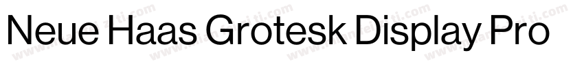 Neue Haas Grotesk Display Pro otf字体转换